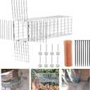 One Way Squirrel Door Excluder, Humane Squirrel Trap, 11  3  3 inch Rodents Excluder, Includes Full Installation Kit with Screws, Pressure Plate, Cable tie & Copper mesh, One Way Traps