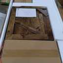 Nicetree Shoe Cabinet with 4 Flip Drawers, Freestanding Shoe Storage Cabinet with Metal Legs, Farmhouse Narrow Shoe Rack Cabinet for Entryway, Foyer, Hallway, Rustic Brown