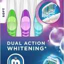 Oral-B 3D White Stain Eraser, 4 count SOFT manual tootbrush pack, Removes Stains, Whitens Teeth, Tongue and Cheek Cleaner