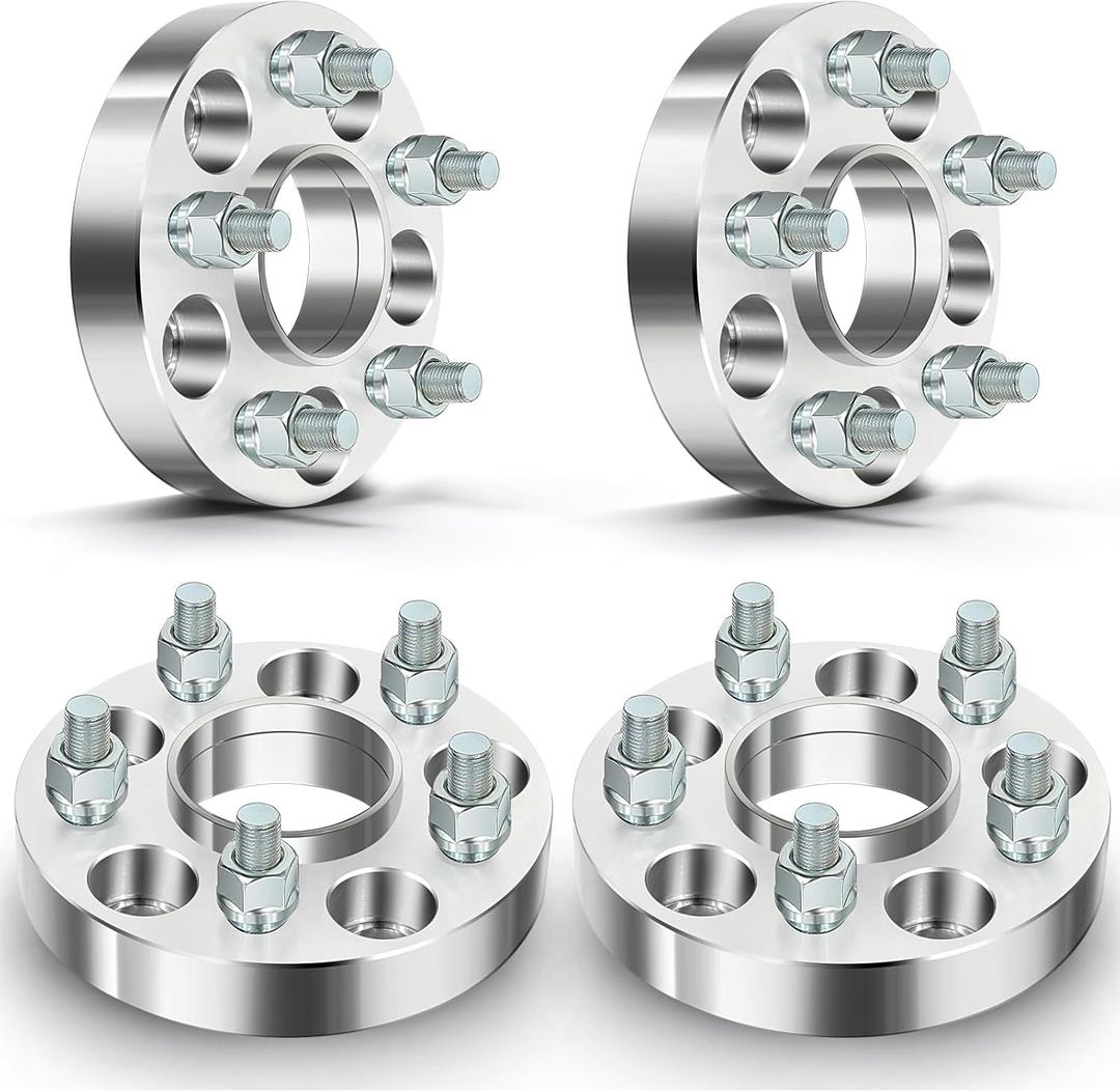 ECCPP 4PCS 5x110 1" Hubcentric Wheel Spacers 5 Lug 5x110mm to 5x110mm 12x1.25 Studs 65.1mm CB fits for Dodge Dart for Chrysler 200 for Jeep Cherokee