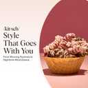 Kitsch Satin Scrunchies for Women - No Crease Hair Ties for Girls | Scrunchies For All Hair Types and Textures, Perfect for Day or Night | Ideal Gifts for Women - 6 Pcs, Terracotta