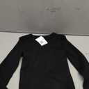 Forever 21 Womens Cropped Rib-Knit Sweater, Black, M