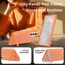for Samsung Galaxy S26+ Plus Case with Screen Protector,Orange
