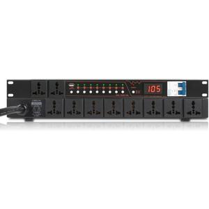 XUTGA 10 Outlet Power Conditioner for Audio Equipment 6000W with Air Breaker, Power Sequencer Conditioner Rack Mount, LCD Display 110-220V with USB,Surge Protector XUTGA 10 Outlet Power Conditioner for Audio Equipment 6000W with Air Breaker, Power Sequencer Conditioner Rack Mount, LCD Display 110-220V with USB,Surge Protector
