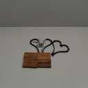 Rustic Wooden Coat Hooks Wall Mounted  Heavy Duty Solid Walnut Wood Wall Hooks Hanger Rack with Screws  Double Hooks for Hanging Coats, Towels, Hat, Bag, Keys, Purse  4 Pack