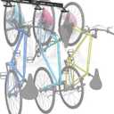 Koova Wall Mount Bike Rack | Steel Bike Mount | Adjustable Hangers | Easy Mount | USA Made, Black, 3 Bike Rack