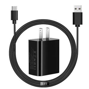 Charger for TCL Flip Pro, Alcatel Go Flip 4, Cricket Icon 2/3, Ovation, Ovation 2, Sonim XP8 XP8800, Jitterbug Flip 2 Jitterbug Lively Smart 3 Phone Fast Wall Charger Charging Cable Cord (5Ft)