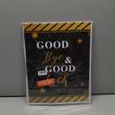 4 pack dealmuzik Farewell Party Decorations, Jumbo Farewell Card With Envelope, We Will Miss You Going Away Gift for Coworker Men Women, Goodbye Good Luck Retirement Card Guest Book Party Supplies (Black)