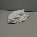 uxcell Velvet Round Footstool Slipcover, Stretch Foot Stool Protector Covers Plush Furniture Protector Cover with Elastic Bottom for Footstool Living Room Bedroom(Small, White)