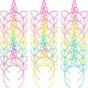 Zddaoole 24 Pcs Unicorn Headbands Unicorn Birthday Party Favors,Plastic Hairbands for Girls,Headware Accessories for Party Supplies Gift,Teens Toddlers Children