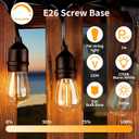 48Pack S14 LED Replacement Light Bulbs E26 Screw Base Shatterproof Edison Bulbs for Outdoor String Lights 120V 1W Dimmable Light Bulbs Equal to 11W for Patio Decor, 2700K Warm White