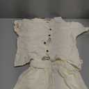 POBIDOBY Baby Boys Short Set Infant Toddler Boys Button Down Short Tops with Cotton Gauze Shorts Summer Beach Outfit 12 Months - 5 Years, XL