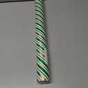 MAYPLUSS Christmas Diagonal Stripe Gift Wrapping Paper - 17 Inch X 33 Feet - Classic Green and Luxury Gold Foil Crafty Stripe Gift Wrap for Holiday Wedding, Birthday Party Showers and Scrapbooking