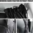 Car Privacy Curtains Set, Universal Fit Auto Blackout Curtains Baby Shades for Travel Camping Nap Sleeping in Car SUV Van (2 * Set of 3PCS Black)