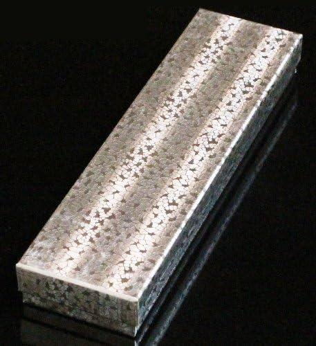 Cotton Filled Jewelry Gift Box Lot of 6 Silver Foil (8" X 2" X 1")