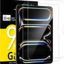 2 x NEW'C 2 Pack Designed for iPad Pro 11 inch M4 (2024), Modle A2836 A2837 A3006 Screen Protector Tempered Glass, Bubble Free, Ultra Resistant (Transparent)