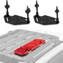 BUNKER INDUST Recovery Boards (Gen 7, 9, 10, 11) Mounting Kit, Fit for Traction Boards with 6.65''and 7.09'' Hole Spacing, Bracket for Rooftop Platform with Lock