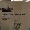 Bissell CleanView Swivel Vacuum with Triple Action Brush Roll, Swivel Steering, Extension Wand, Easy-Empty Dirt Tank, Multi-Cyclonic Suction System, New 2024 Model (Royal Blue)