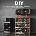 MAGINELS Shoe Rack,Expandable Shoe Cabinet Easy to Assemble. Shoe Storage with Door,Entryway, Closets, Hallway, and Bedroom.Accommodates Up to 40 Pairs of Shoes.