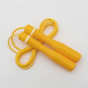 KSY Kids Jump Rope (Crystal Series)  Durable PVC Jump Rope for Kids Ages 6-12  Lightweight, Adjustable, and Tangle-Free  Made in Korea (Kids Pop Yellow)