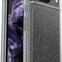 OtterBox Google Pixel 8 Symmetry Series Clear Case - Stardust (Clear/Glitter), Ultra-Sleek, Wireless Charging Compatible, Raised Edges Protect Camera & Screen