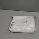 Deconovo Decorative Throw Pillow Covers ONLY, No Inserts- Set of 4 Soft Linen Cushion Covers, 18x18 Inch, Green & Machine Washable Pillowcases for Sofa, Bedroom, Living Room Decor, White