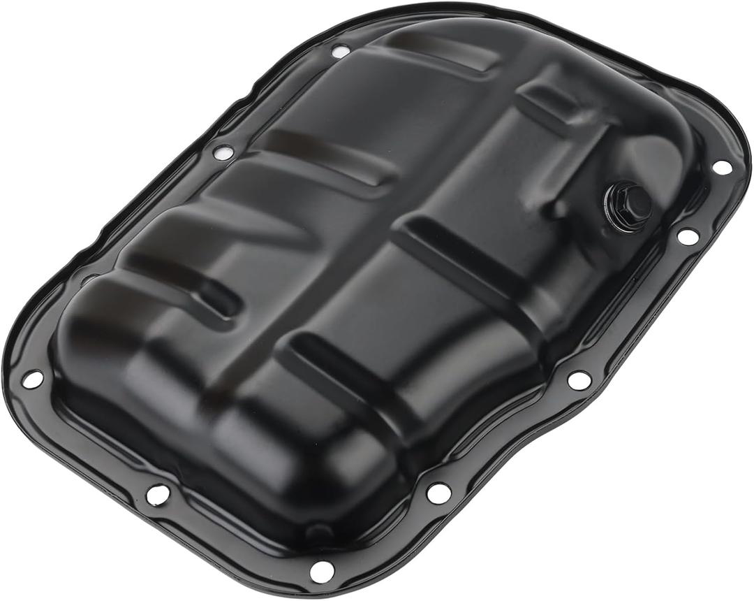 Lower Engine Oil Pan Sump with Drain Plug Compatible with Scion iM xD, Toyota Corolla 2009-2019 Matrix 2009-2014 Prius 2010-2019 L4 1.8L Replacement for 264-324 12101-37010 12102-37010