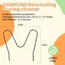 316075103 Oven Bake Element 316075104 FIt for Frigi-daire Ken-more Oven Heating Element FEF303BWA FEF303CWA FEF303CWC FEF326ABC FEF352AUA 79015011400 79015031401 by AMI PARTS