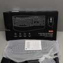 Wireless Keyboard and Mouse Combo, 2.4G Full Size Wave Keys Ergonomic Keyboard with Wrist Rest and 3-Level DPI Adjustable Wireless Ergonomic Mouse for Windows, Mac OS Desktop/Laptop/PC(Graphite)