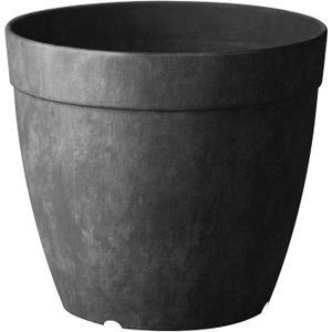 Root & Vessel Dolce Round Planter, Black, 10"