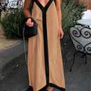 PRETTYGARDEN Womens Maxi Dress 2026 Summer Sundress V Neck Spaghetti Strap Flowy Elegant Party Dresses Beach Vacation Clothes (XL)