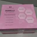 VogueNow LED Face Mask Light Therapy Premium Spa Kit (4 Pcs) - With Ultrasonic Scrubber, Ultrasonic Brush & Green Tea Serum - 7 Colors (Blue & Red) Light Therapy Mask (Light Pink)