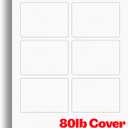 Linen Textured Printable Playing Card Paper - Blank Playing Cards for Inkjet & Laser Printers - Heavyweight 80lb Cover Linen Cardstock - 20 Sheets / 120 Blank Playing Cards