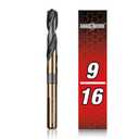 ANGELSWORD 9/16" Reduced Shank Drill Bit, M2 High Speed Steel Drill Bit for Hard Wood, Mild Steel, Cast Iron, Copper, Aluminum alloys and Other Sheet Metal