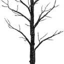 Nearly Natural 5ft Pre-Lit Halloween Twig Tree with 360 Orange & Purple LED Lights