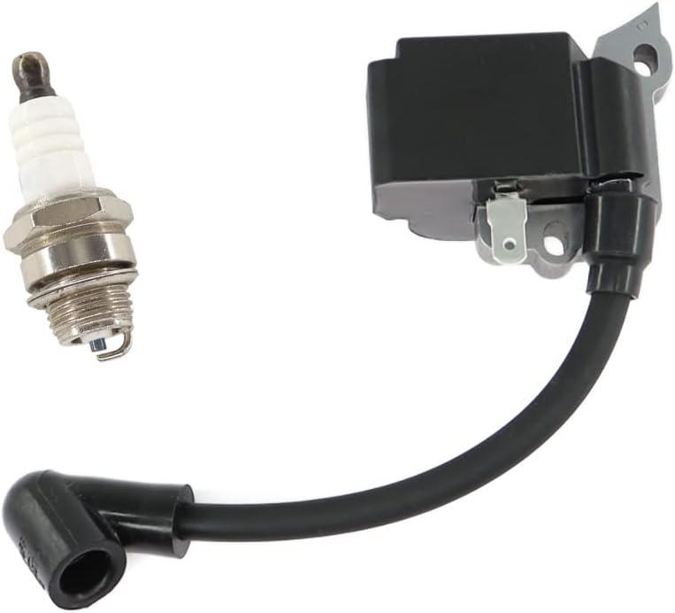 HURI Ignition Coil for Stihl FS55 FS55C FS55R FS55RC FS55T KM55 KM55C KM55R KM55RC FC55 HS45 FS38 FS45 FS45C FS45L FS46 FS46C HL45