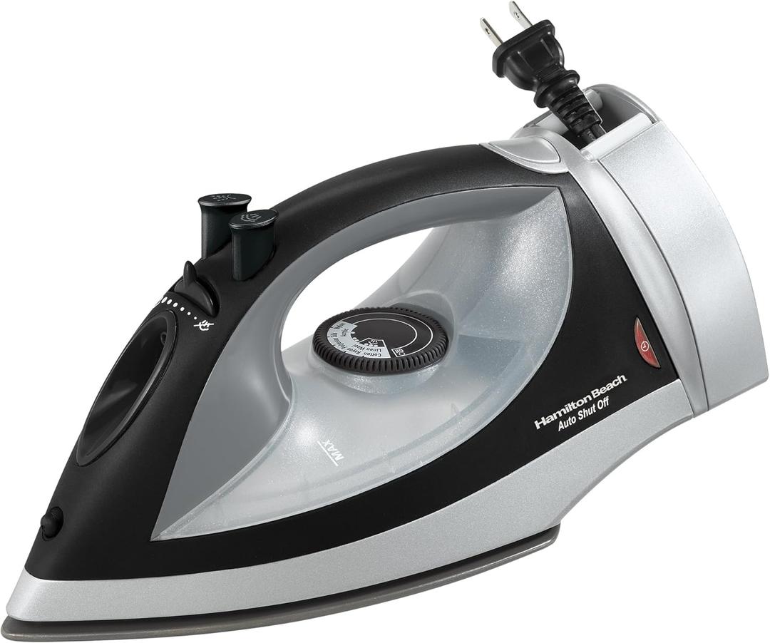 HAMILTON BEACH 14210R Non-Stick Clothes Iron with Retractable Cord