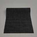 Myir JUN Table Runner, Vinyl Table Runner Indoor 72 Inch Long Arbitrarily Cropped Runner for Table Heatproof for Home Party (Dark Gray-Black, 12 x 72 inch)