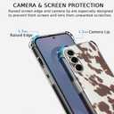Case for Samsung Galaxy S25+ with Cowhide Pattern,Farm Animal Retro Western Cattle Desgin,Trendy Soft TPU Phone Cover Bumper(S25+,Leather)