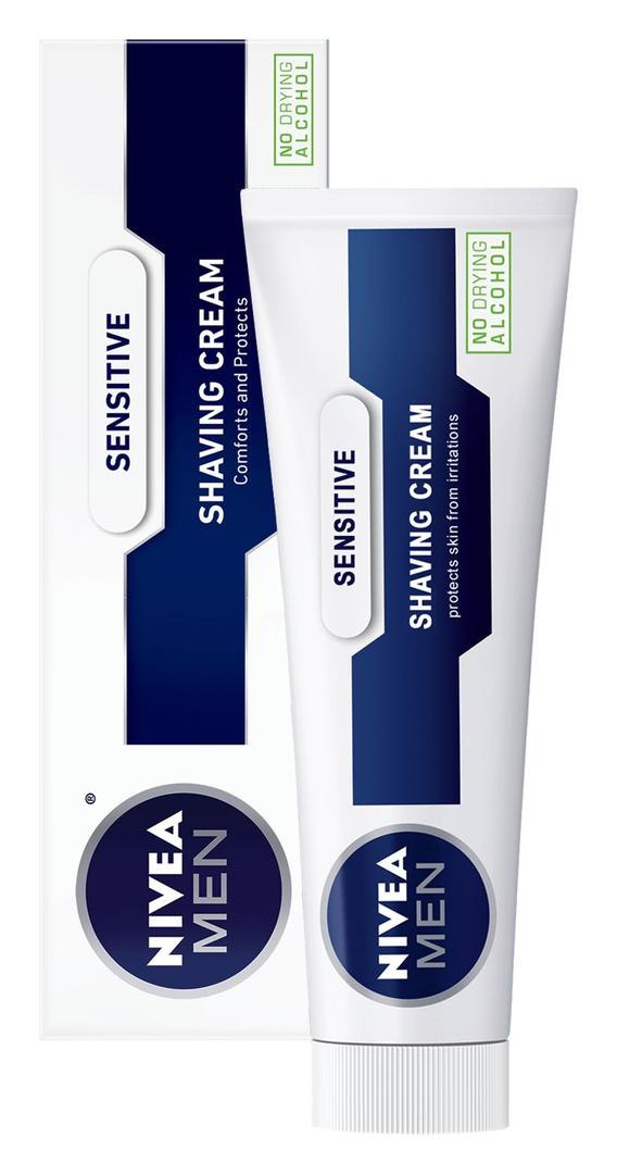 NIVEA Men Sensitive Shaving Cream, 3.5 oz Tube