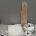 TALOYA 52 inch Ceiling Fans with Lights,Remote Control Multifunctional Quiet Fan with Three Color Temperature and Dimmable Light with Reversible Blades White