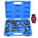 Engine Timing Tool Kit Compatible with Ford 4.6L 5.4L 6.8L 2-Valve and 4-Valve Engine with Valve Spring Compressor Tool, 6 Pcs Camshaft Holding Tool, Crankshaft Camshaft Positioning Tool, 303-557 6477