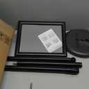 Relx Sign Holder Stand 8.5x11 inch - Adjustable Floor Standing Sign Holder - Signage Stand with Snap-Open Frame Display for Malls,Schools,Restaurants (black)