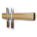 Magnetic Knife Holder for Wall, Acacia Wood Knife Magnetic Strip No Drill Knife Magnet Storage Bar Magnetic Tool Key Holder Strip for Kitchen Utensil Organizer (Light Brown, 16 Inch)