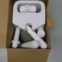 Unique Toilet Plunger and Brush, Silicone Brush and Heavy Duty Toilet Plunger Set with Ventilated Holder, 2-in-1 Toilet Brush and Plunger Combo for Bathroom Cleaning-New Pack (White)