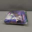 HOSIMA Girl Magic Bedding Set, Twin Size, Purple, Black Girl Theme, 1 Fitted Sheet + 2 Pillowcases, Deep Pocket, Breathable Microfiber (Twin 39"*75")