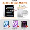 PandaShield 2-Pack Screen Protector for iPad Pro M5/M4 [11 inch] .(2025/2024),9H+ Tempered Glass film with Easy-Install box,Apple Pencil Compatible,Bubble Free,HD Clarity,Scratch Resistant