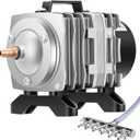 VIVOSUN 317GPH Commercial Air Pump 15W 6 Outlet 20 L/Min for Aquarium and Hydroponic Systems