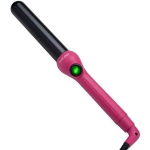 Jose Eber 25mm Clipless Curling Iron - Pink Tourmaline Ceramic Wand | Professional 1 Inch Ion Styling Tool for Bouncy Curls and Waves, Includes Heat Resistant Glove and 360 Swivel Cord
