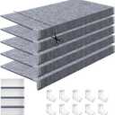 Maxdot 5 Pcs Wire Rack Covers 30 × 16 Inch Felt Gray Shelf Covers for Wire Shelving Shelf Liners 0.35 Inch Thick Removable Shelves Covering for Pantry Store Kitchen Removable Closet Office